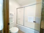 Sunshine Village 173: Bathroom with a Shower/Tub Combo
